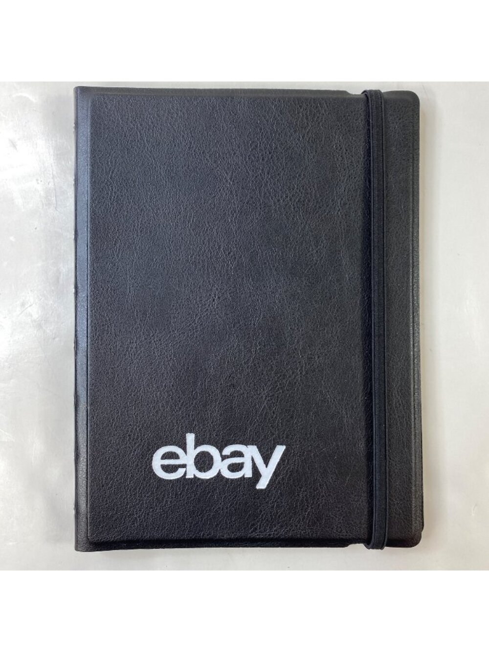 Filofax A5 Black Leather Notebook eBay Logo Elastic Closure eBayana